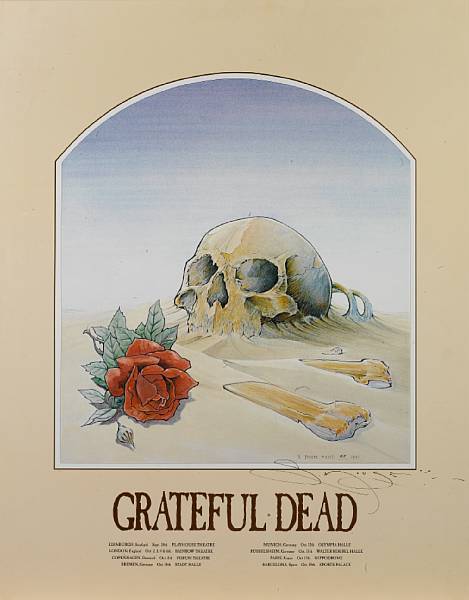 Appraisal: Stanley Mouse a poster for the Grateful Dead European Tour