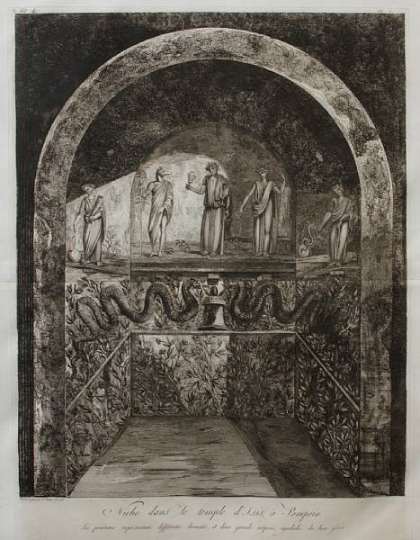 Appraisal: Francesco Piranesi Italian born circa - Niche dans le temple