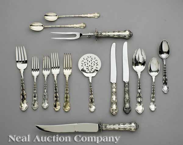 Appraisal: An Extensive Gorham Sterling Silver Flatware Service in the Strasbourg