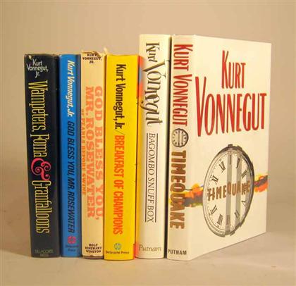 Appraisal: vols Vonnegut Kurt Jr Signed Copies God Bless You Mr