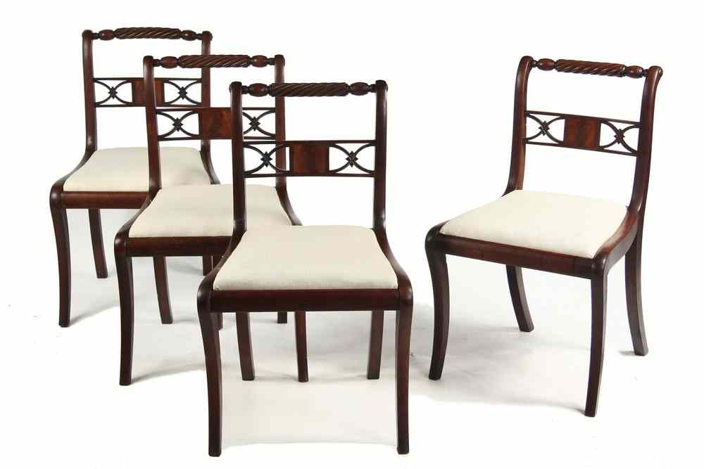 Appraisal: CHAIRS - First quarter th c set of four early