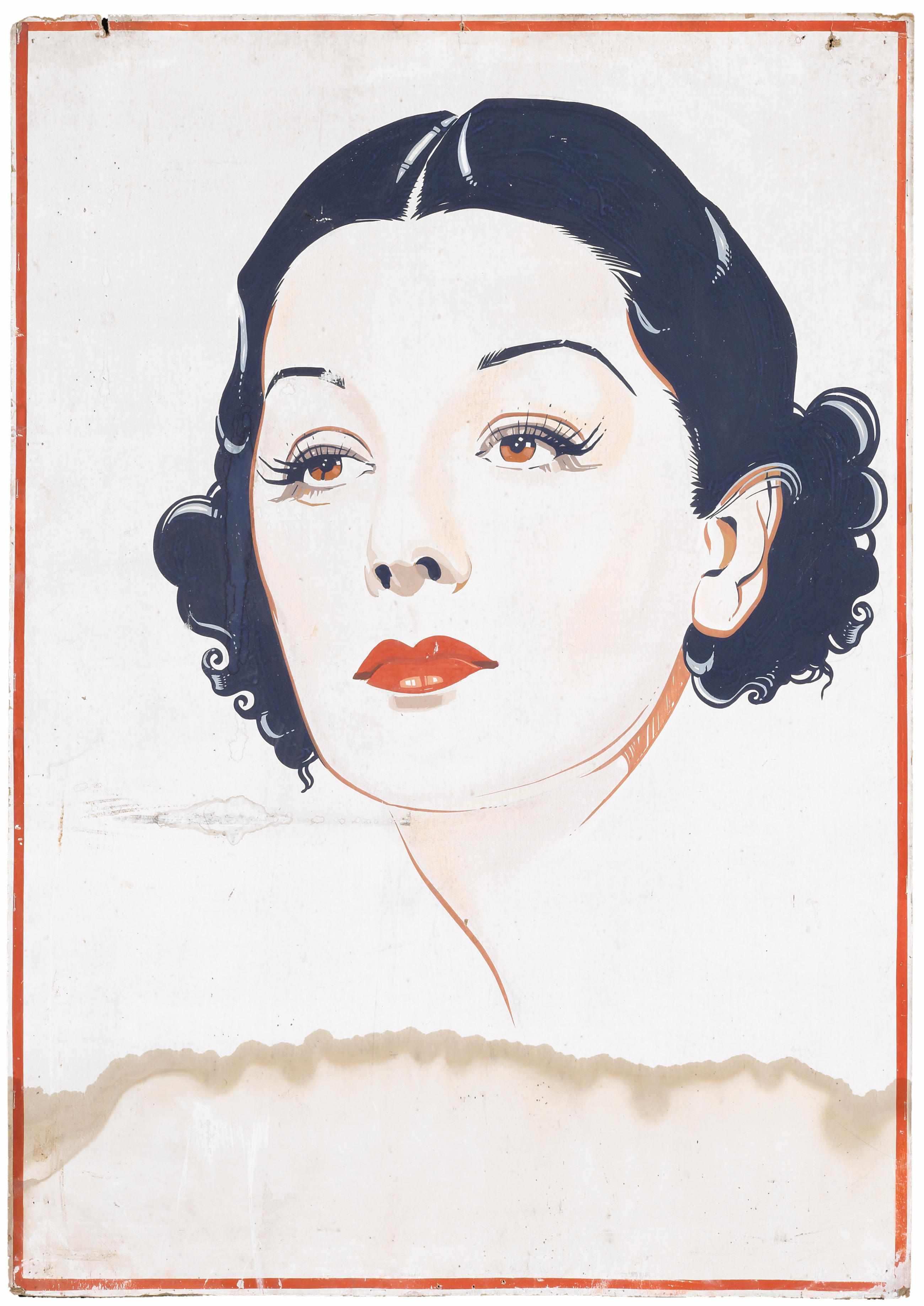 Appraisal: The Gaston Collection of Original Lobby Art A Rosalind Russell