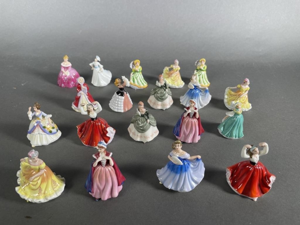 Appraisal: Lot of nineteen Miniature figurines by Royal Doulton all average