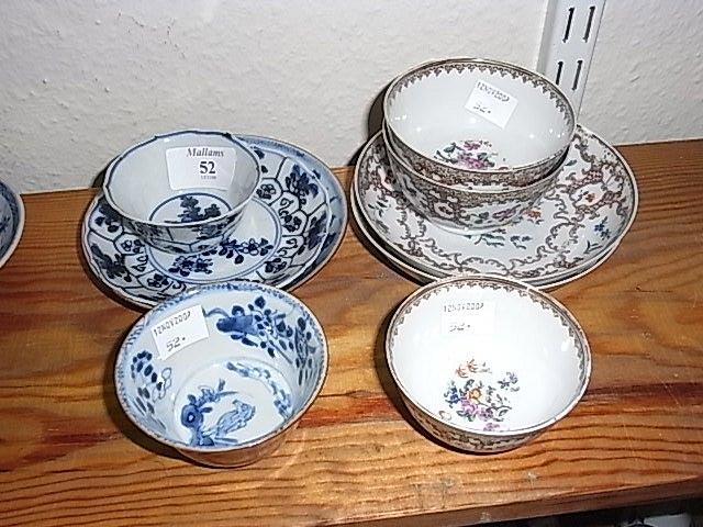 Appraisal: A SMALL COLLECTION OF CHINESE TEABOWLS and saucers to include