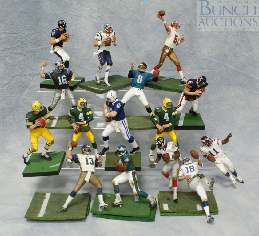 Appraisal: Players Inc NFLP McFarlane Toys quarterbacks football figures Vikings Culpepper