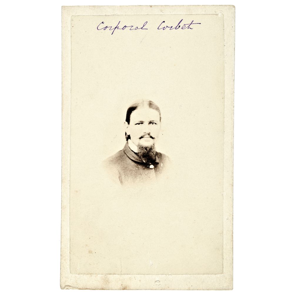 Appraisal: CDV Photo of Thomas P Boston Corbett the Soldier Who