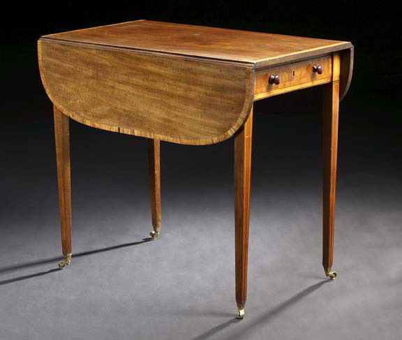 Appraisal: George III Mahogany Pembroke Table early th century the rectangular