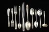 Appraisal: STERLING FLATWARE - Service for Eight Pcs Stradivari Pattern by