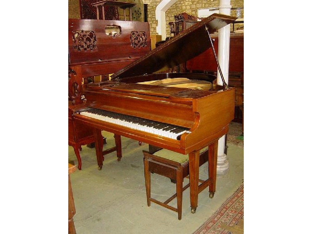 Appraisal: A Challen baby grand piano frame number with polished mahogany