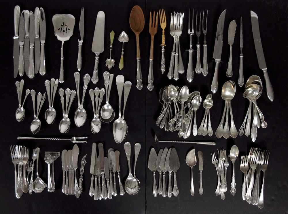 Appraisal: MASSIVE ESTATE STERLING FLATWARE COLLECTION A large assortment approx pieces