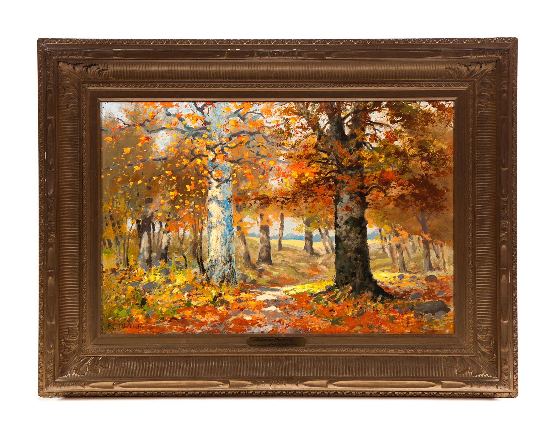 Appraisal: AUTUMN MORNING BY FRANK J GIRARDIN INDIANA NEW YORK -