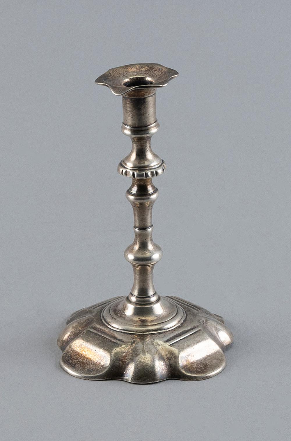 Appraisal: GEORGIAN SILVER CANDLESTICK EARLY TH CENTURY APPROX TROY OZ GEORGIAN