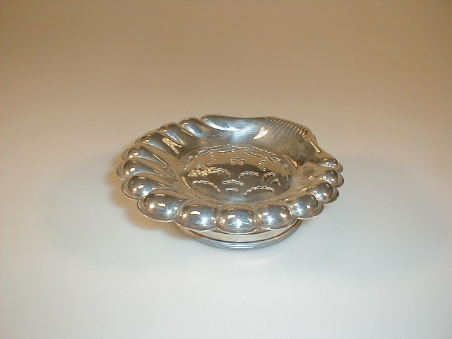 Appraisal: A French silver plated butter dish with ice compartment by