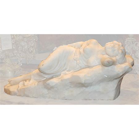 Appraisal: Carved Alabaster Figure of a Woman Estimate -