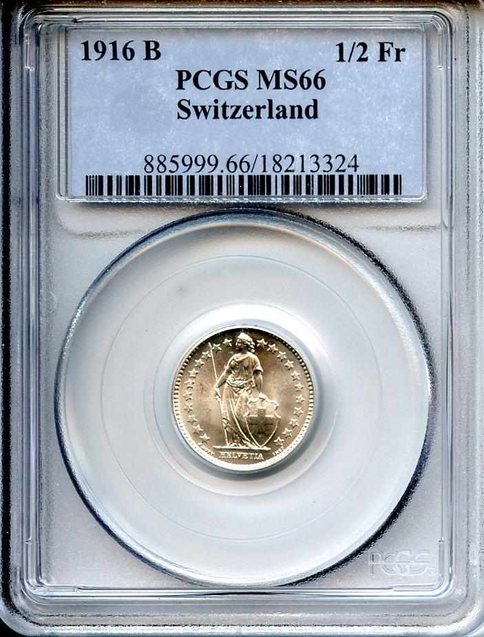 Appraisal: Switzerland B Franc MS PCGS KM- Fully brilliant as if