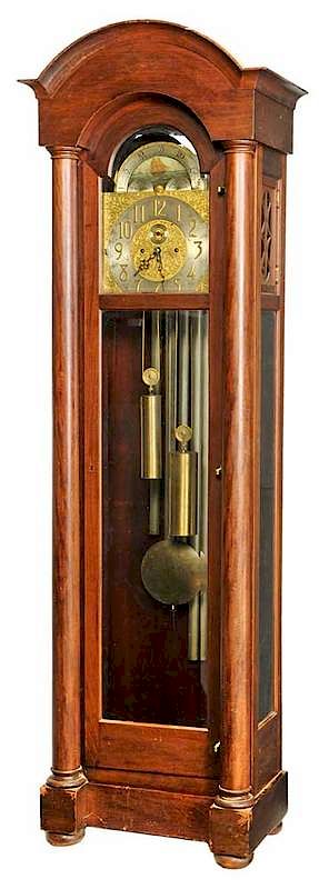 Appraisal: Herschede Chiming Tall Case Clock Cincinnati early th century five