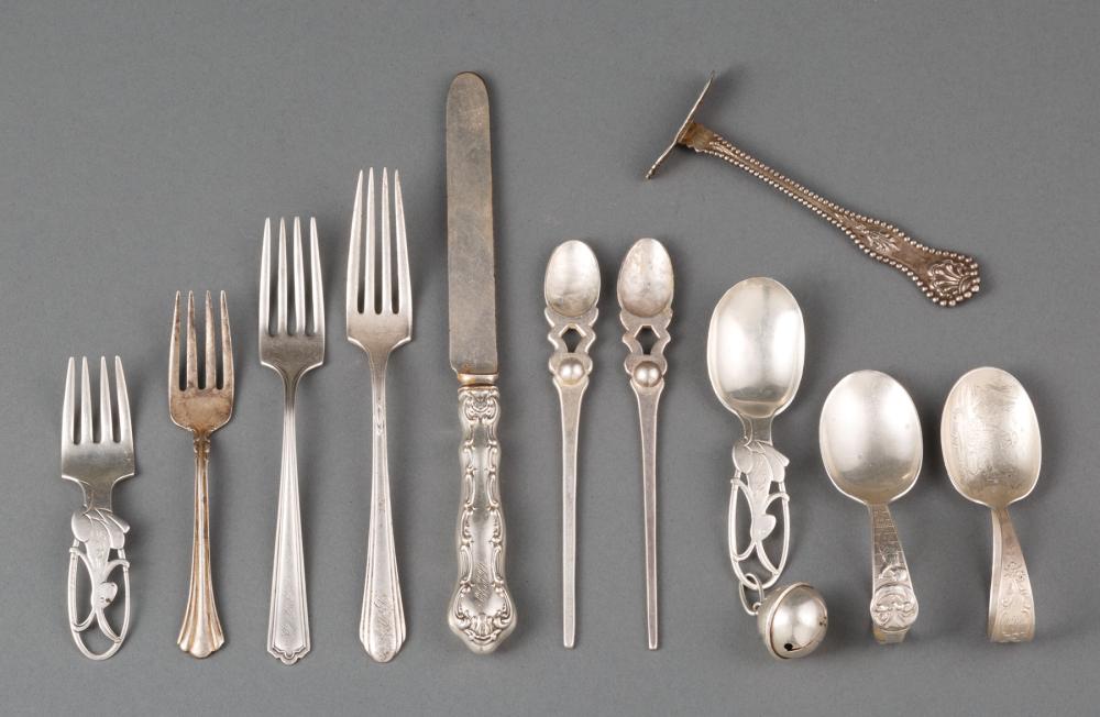 Appraisal: Good Group of Sterling Silver Baby and Youth Flatware th