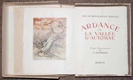 Appraisal: Fine Press Illustrations Jean des Montesquiou Fezensac ''Ardance ou la