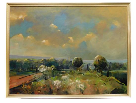 Appraisal: Robert Revak Dublac American - oil on canvas depicting view