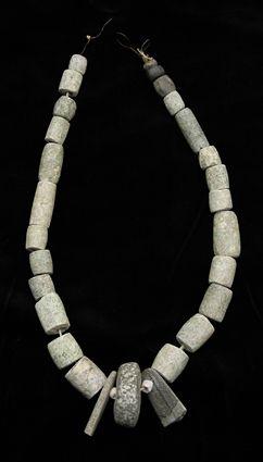 Appraisal: Strand of Tubular Pre-Columbian Jade Beads