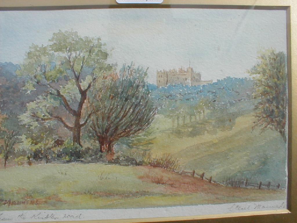 Appraisal: L Cecil Manners A view of Belvoir Castle from the