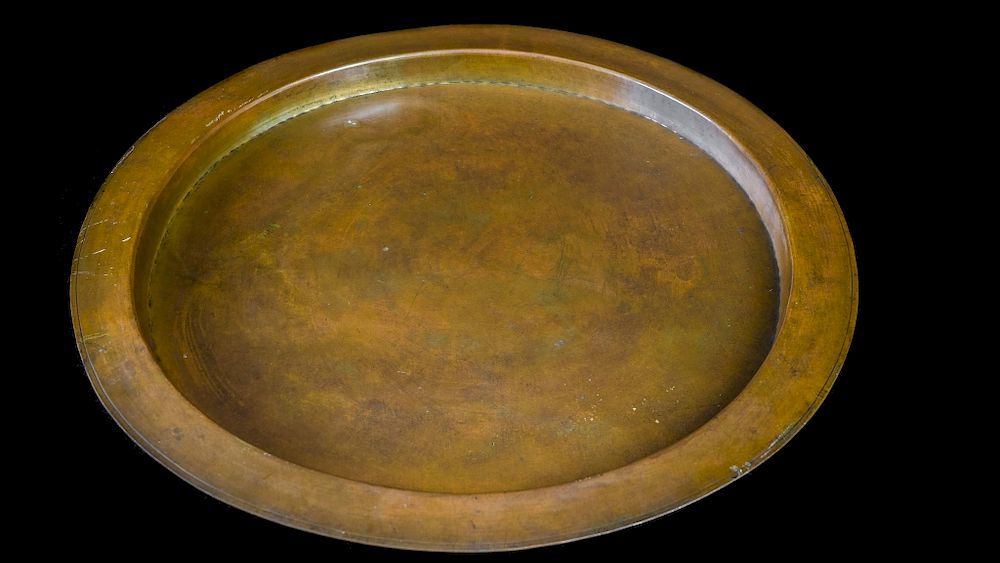 Appraisal: Large Brass Mission Style Tray Large Brass Mission Style Tray