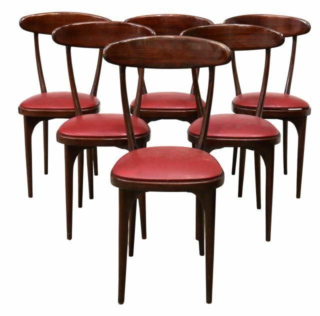 Appraisal: lot of Italian mid-century modern dining chairs in the manner