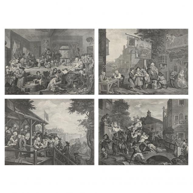 Appraisal: WILLIAM HOGARTH ENGLISH - THE HUMOURS OF AN ELECTION FOUR