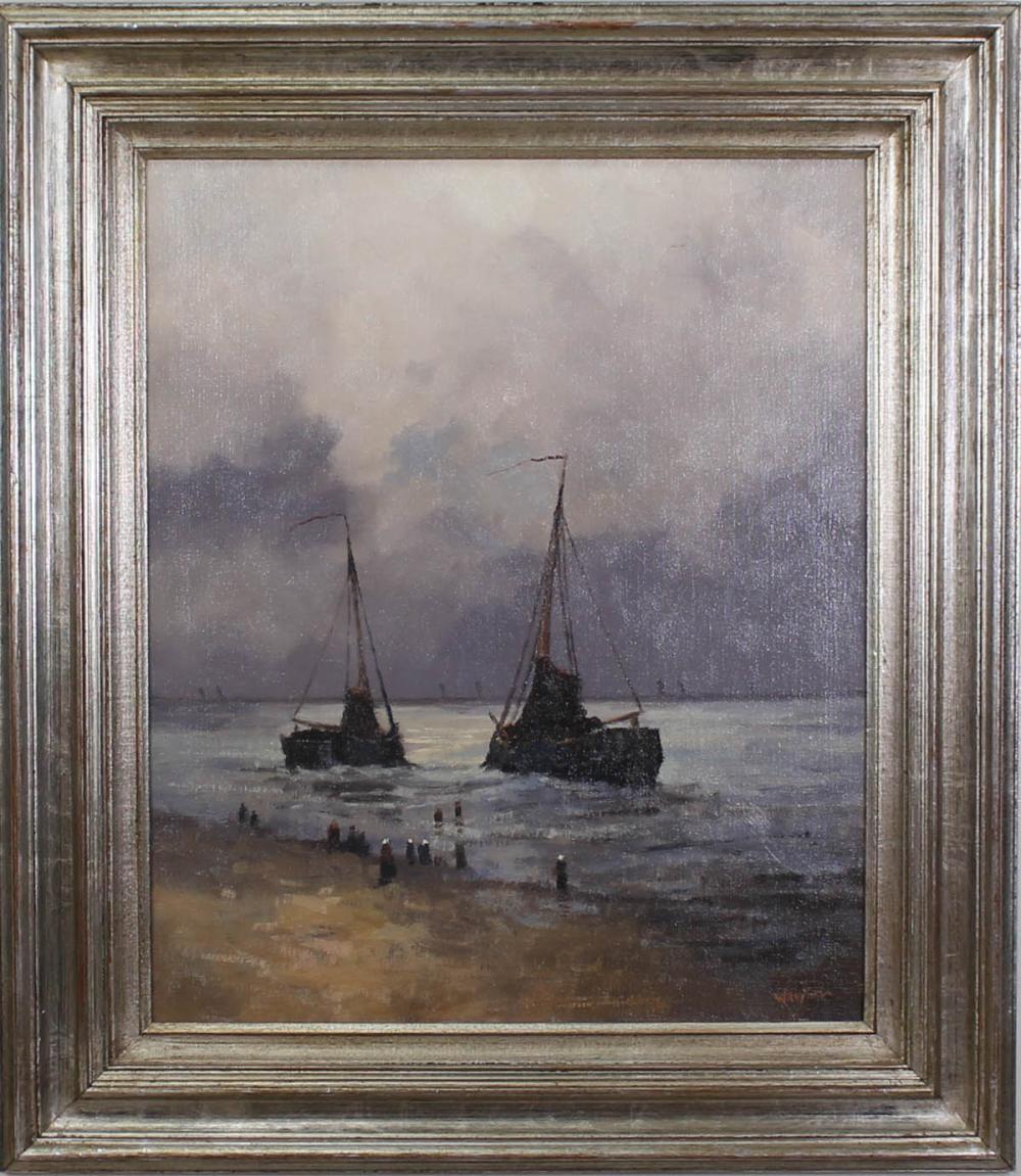 Appraisal: WILLEM HEYTMAN Netherlands b oil on canvas figures standing on