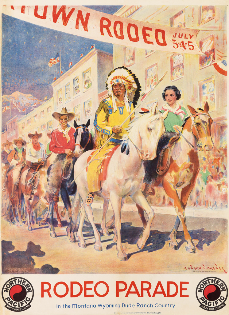 Appraisal: EDWARD VINCENT BREWER - RODEO PARADE NORTHERN PACIFIC Circa x