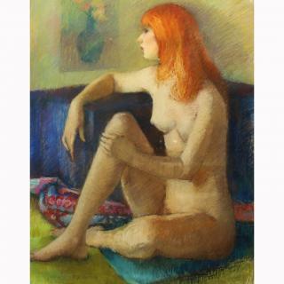 Appraisal: Marcia Burnett Bouton American - Pastel Sight Size x in