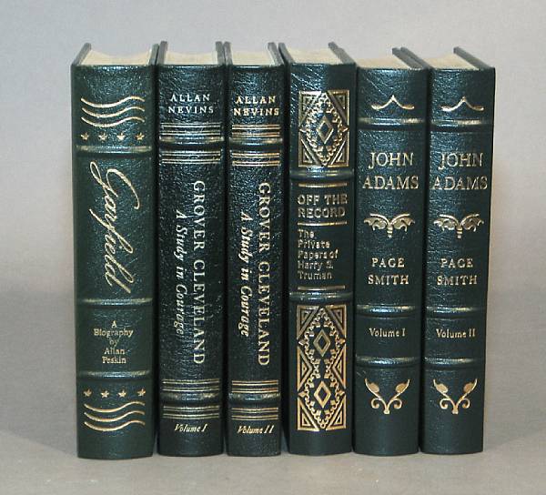 Appraisal: BINDINGS Lot of Easton Press books all relating to American