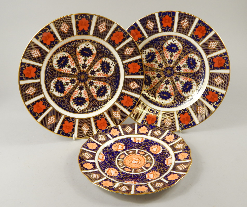 Appraisal: Various Royal Crown Derby Imari pattern plates to include a