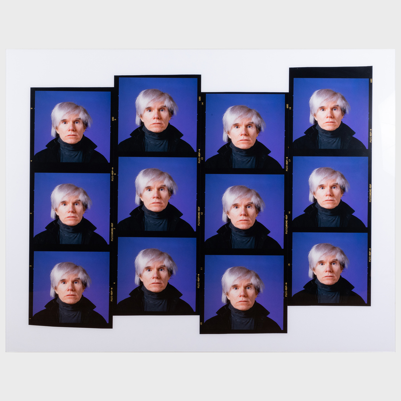 Appraisal: Wolfgang Wesener b Andy Warhol 'Contact Sheet ' Chromogenic print