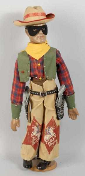 Appraisal: Composition Ideal Lone Ranger Doll Description Large size variation Original