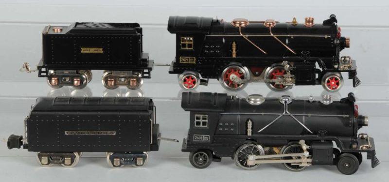 Appraisal: Lot of Lionel Steam Locomotives Tenders Description Pre-war O-gauge Includes