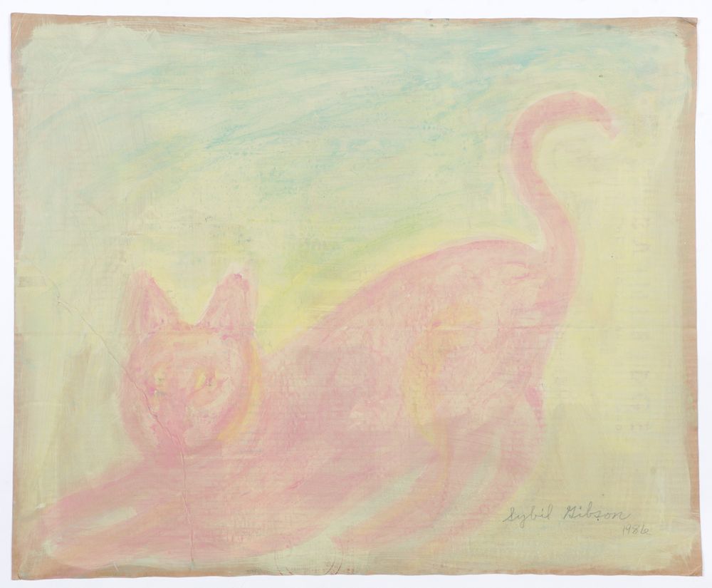 Appraisal: Sybil Gibson - The Cat '' x '' Sybil Gibson