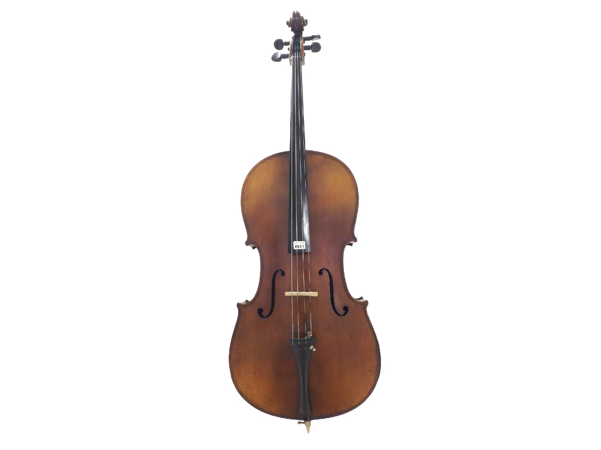 Appraisal: Early th century violoncello labelled Jerome Thibouville-Lamy Co cm hard