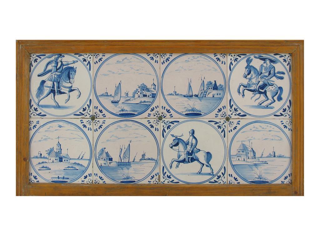 Appraisal: Twenty nine tin-glazed tiles