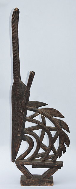 Appraisal: A BAMBARA CHIWARA CARVED WOODEN HEADDRESS in the form of