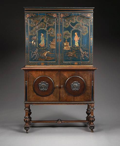 Appraisal: A Renaissance style side cabinet second quarter th century The