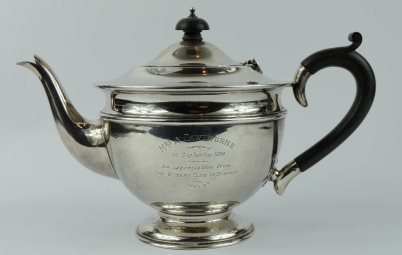 Appraisal: Silver Teapot hallmarked Birmingham grams