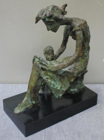 Appraisal: In the Manner of Chaim Gross Bronze Sculpture Apparently unsigned