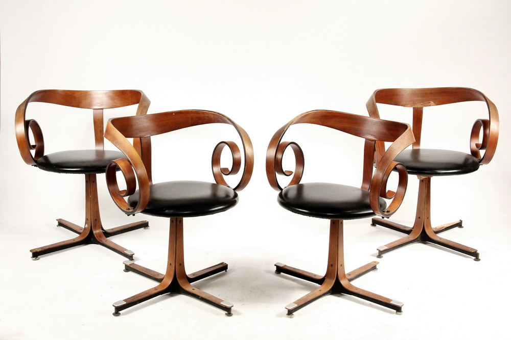 Appraisal: SET OF MODERNIST DESIGNER CHAIRS - The Sultana designed by