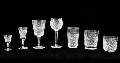 Appraisal: A Collection of Waterford Alana Crystal Drinkware Consisting of eleven