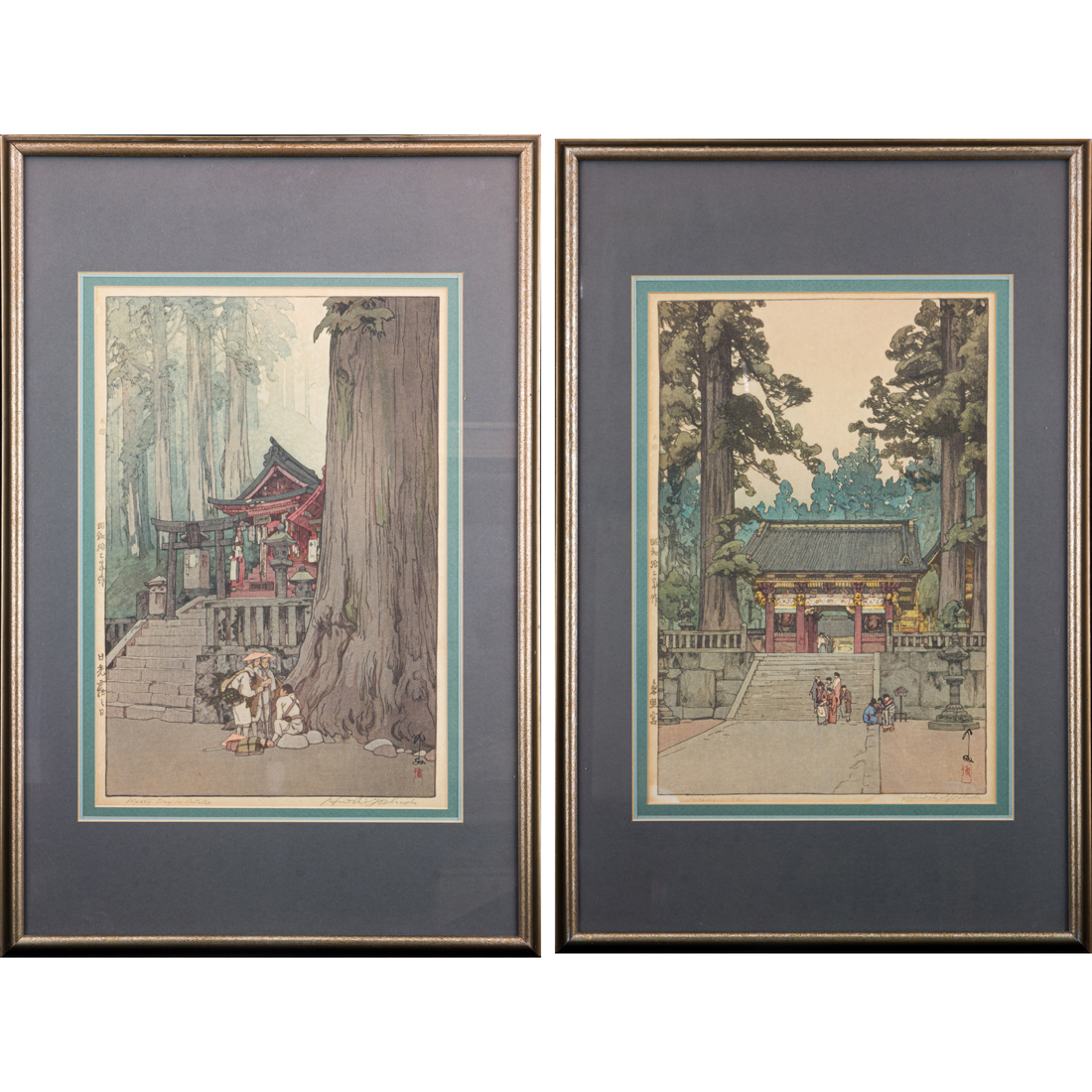 Appraisal: LOT OF HIROSHI YOSHIDA - WOODBLOCK PRINTS lot of Hiroshi