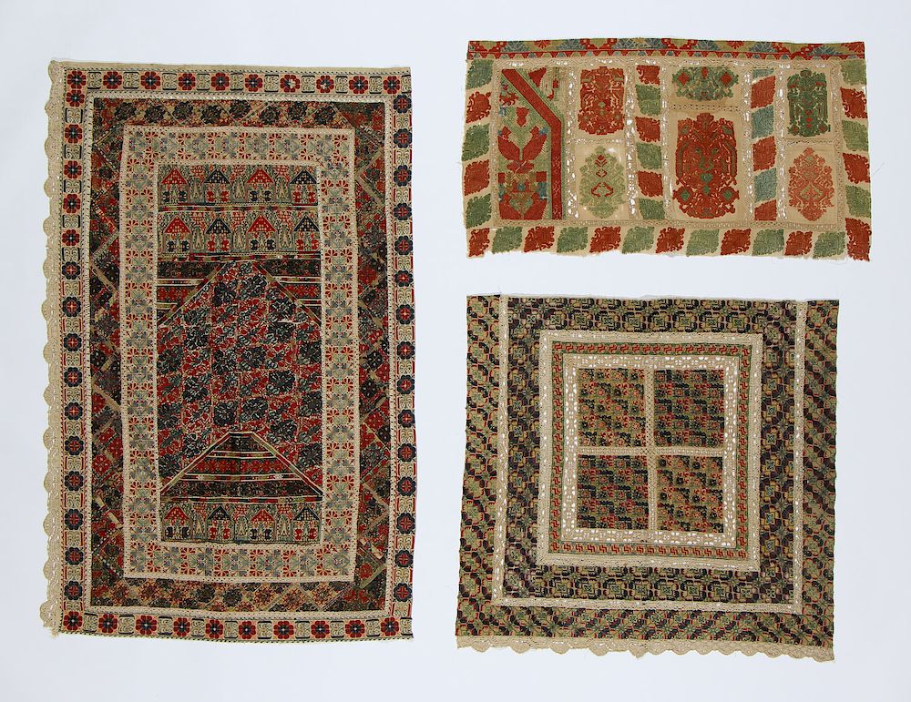 Appraisal: Greek Island Embroideries th C Greek Island Embroideries th C