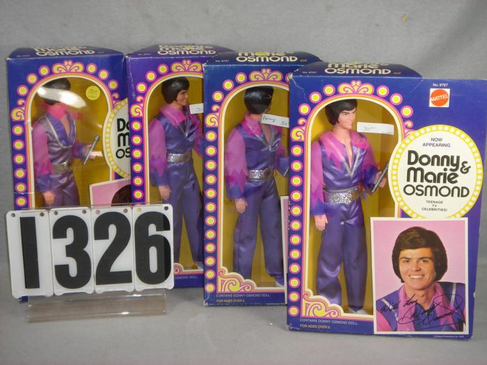 Appraisal: Lot of Donnie Osmond dolls in original boxes made by