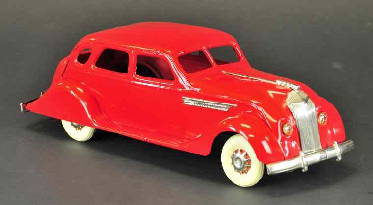 Appraisal: KINGSBURY RED CHRYSLER Pressed steel painted in red rubber tires