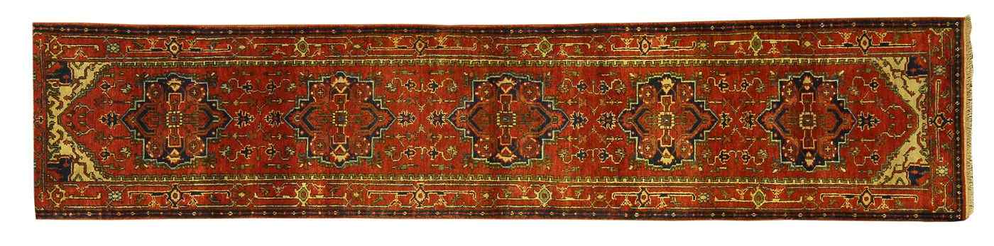 Appraisal: ORIENTAL RUG SERAPI DESIGN RUNNER ' x ' '' Five